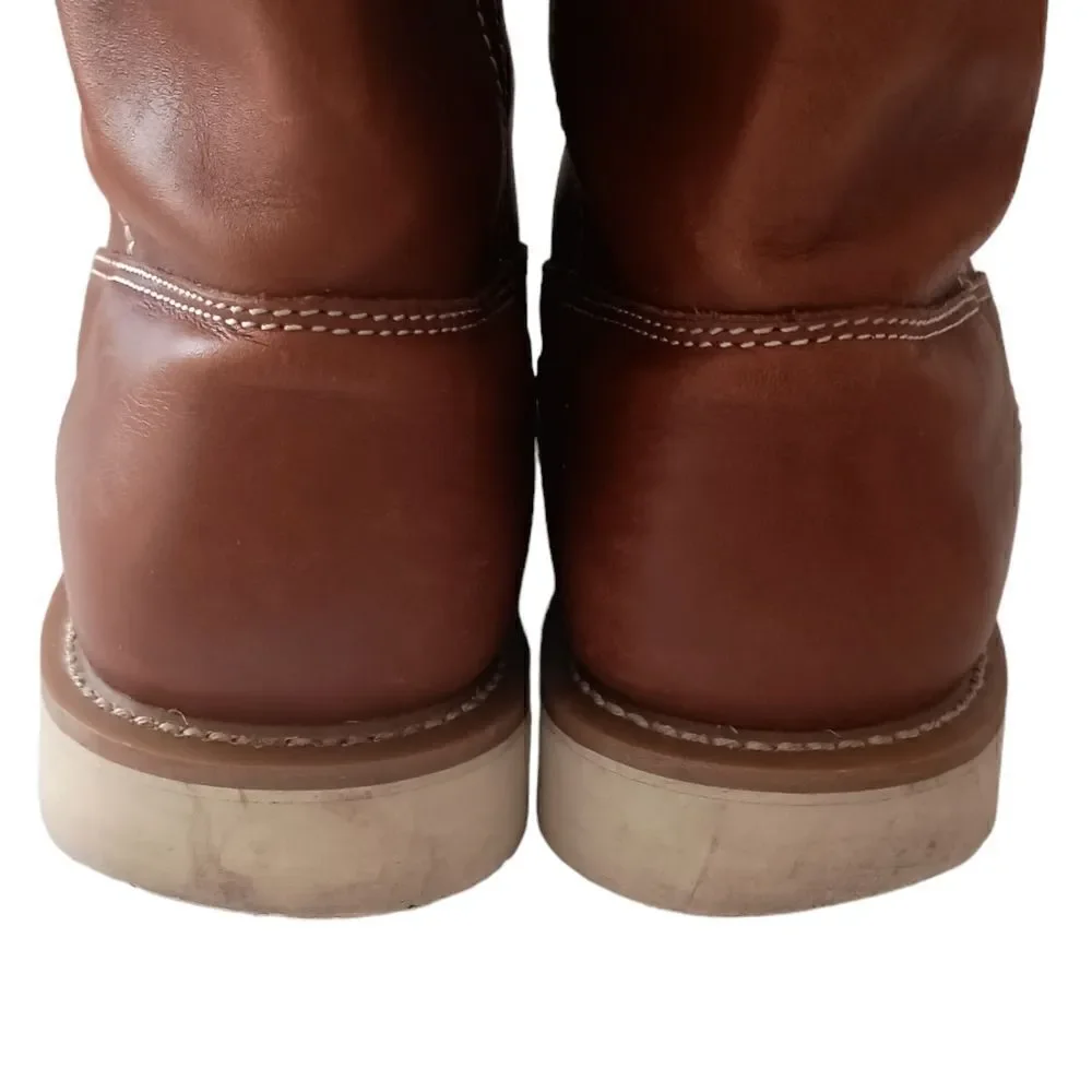 Guide Gear Wellington Mens Boots 9.5M Work Wedge Leather Oil‎ Resistant Sole